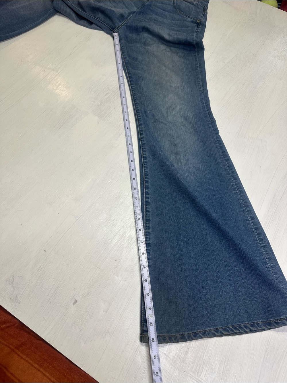 Kut from the Kloth Flare Jeans Womens 8 Y2K Bootcut Stretch 32x33 - Picture 5 of 10